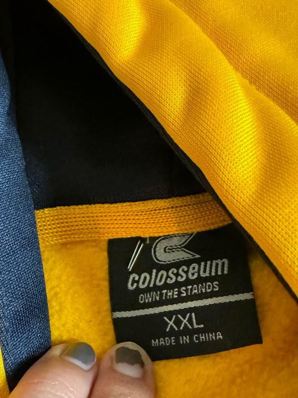 West Virginia Mountaineers Gold Hoodie - Picture 5 of 7